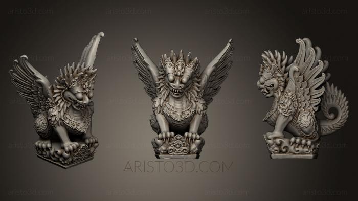 Figurines lions tigers sphinxes (STKL_0271) 3D model for CNC machine